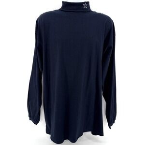 Dallas Cowboys 1998 NFL Men's XL Turtleneck Navy Vintage Deadstock The Edge